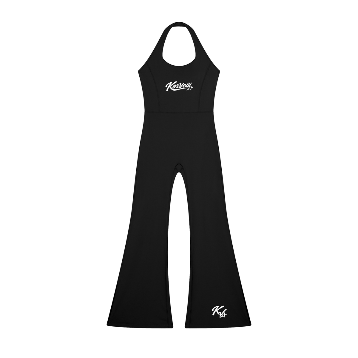 Korveiii Ms Pretty Halter Flared Jumpsuit
