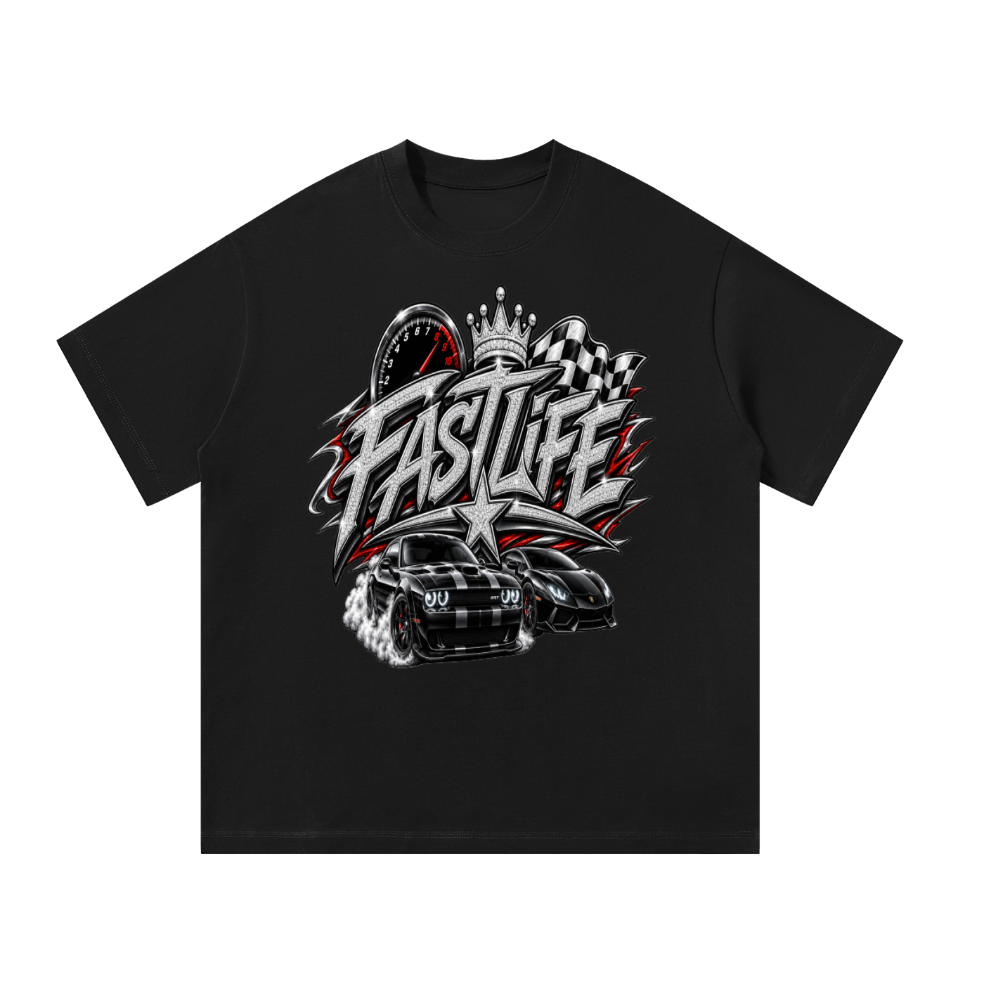 FASTLIFE Graffiti Oversized T-Shirt