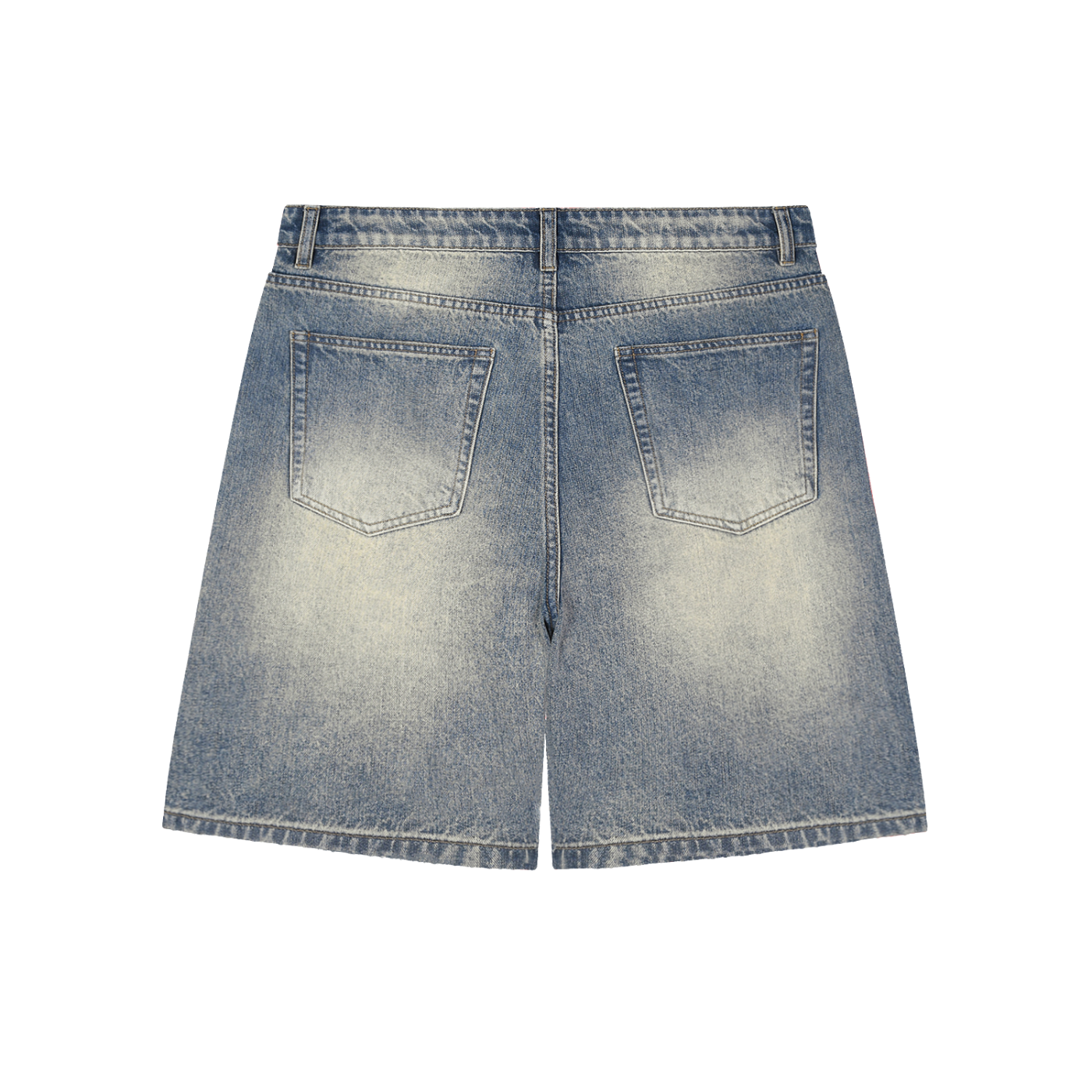 Korveiii faded denim jean shorts