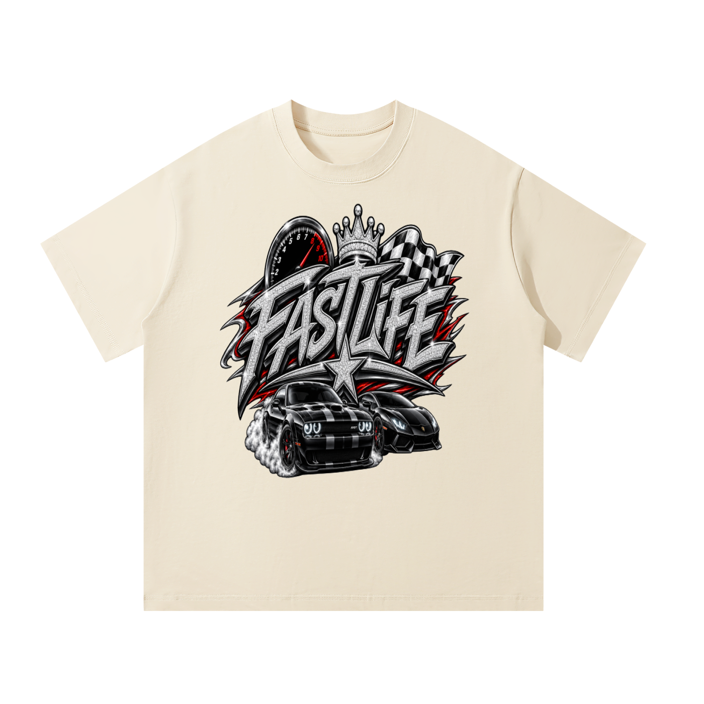 FASTLIFE Graffiti Oversized T-Shirt