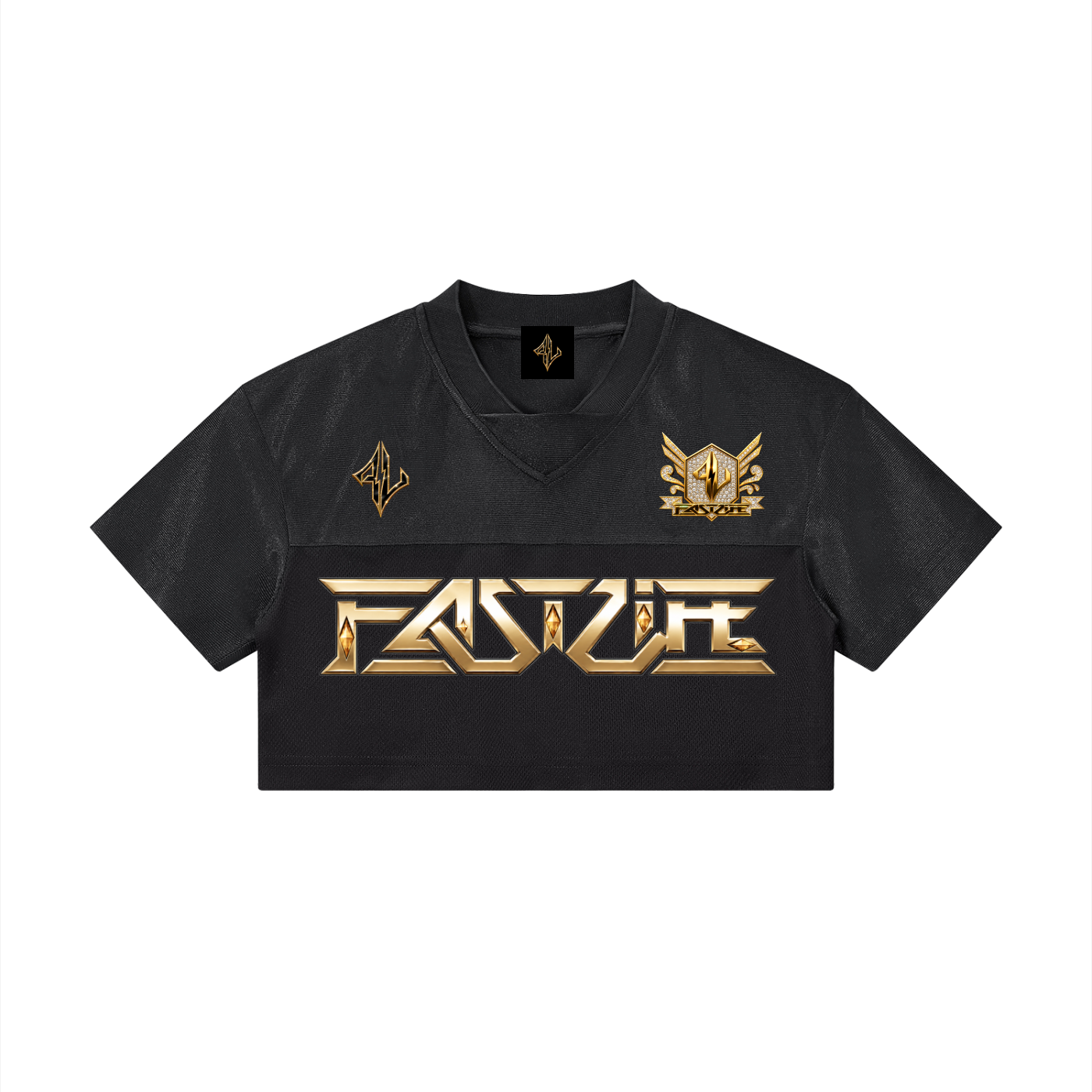Women’s FASTLIFE Cropped Paneled V-Neck Jersey