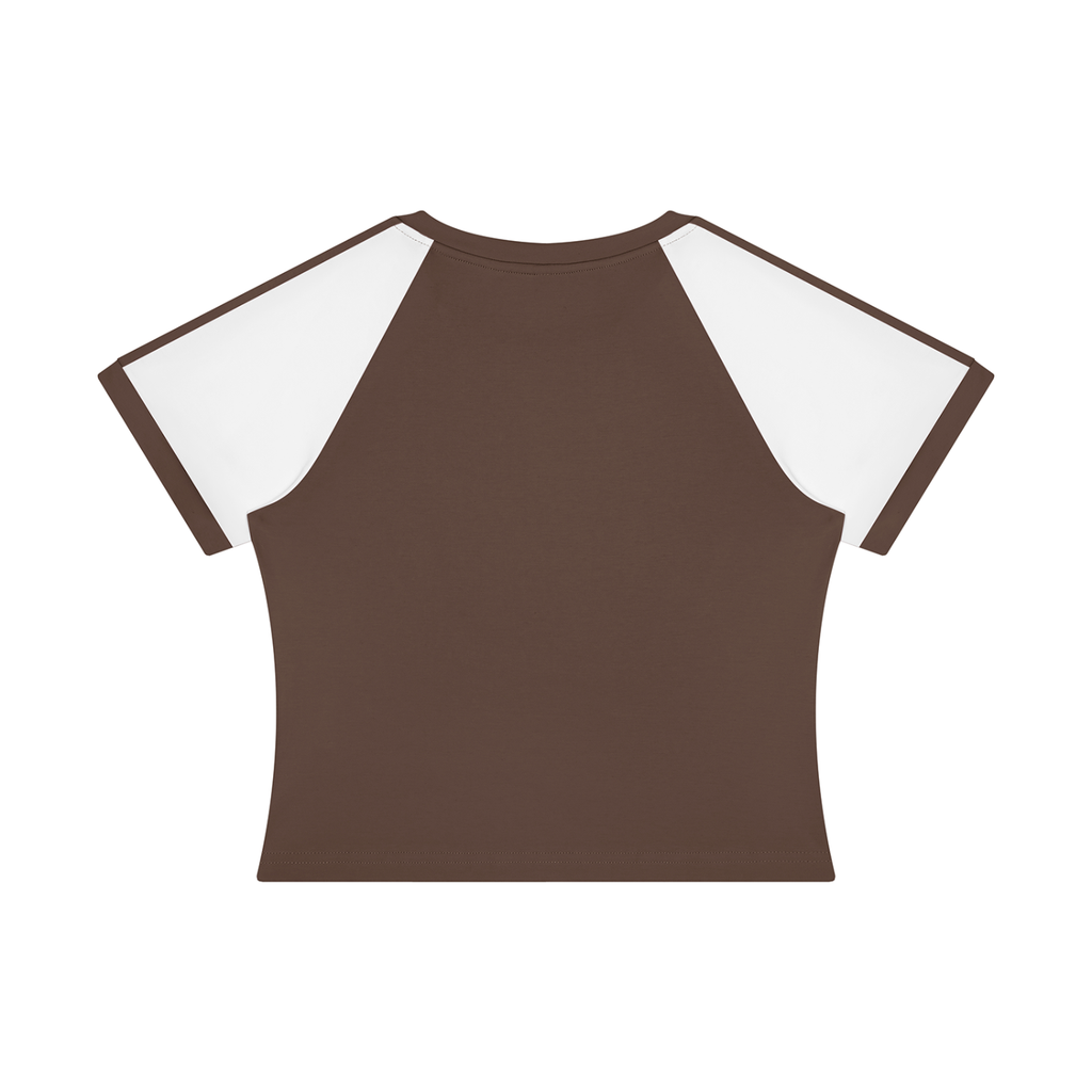 Korveiii Women’s Slim Raglan Color Block T-Shirt