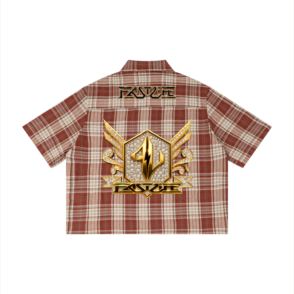 FASTLIFE Plaid Crop Shirt