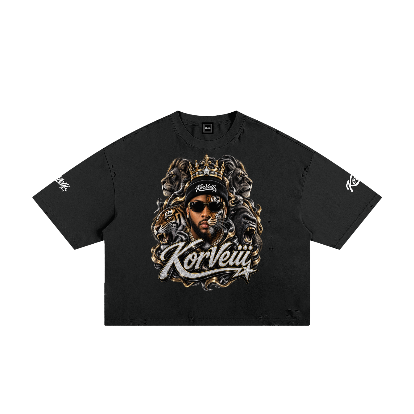 Korveiii Graffiti Crop Tee