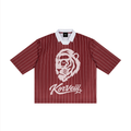 Korveiii Pinstripe Collared Soccer Jersey