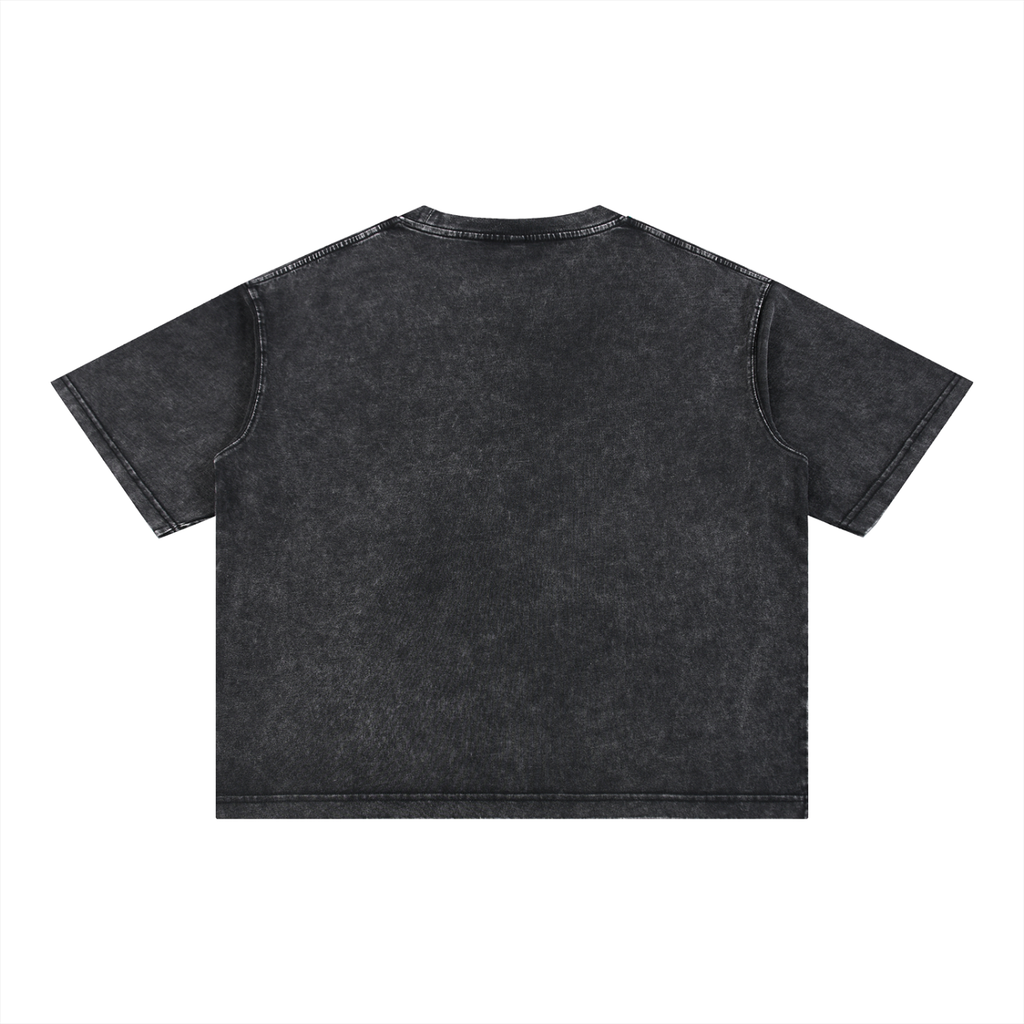 FASTLIFE Bubble Mineral Wash Boxy Cotton T-Shirt