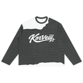 Korveiii Striped Panel Boxy Long Sleeve