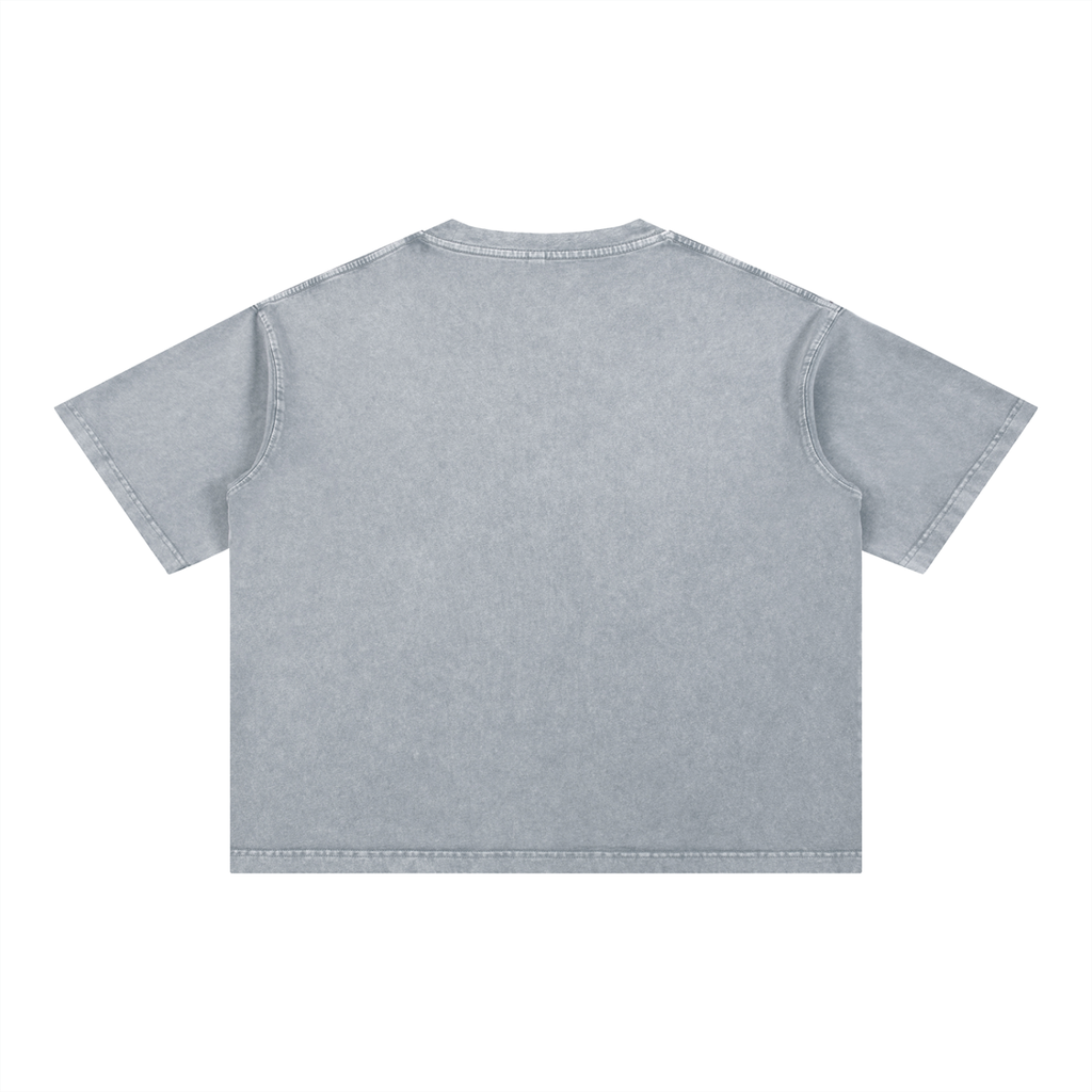 MFG or Nothin mineral Wash Crop tee