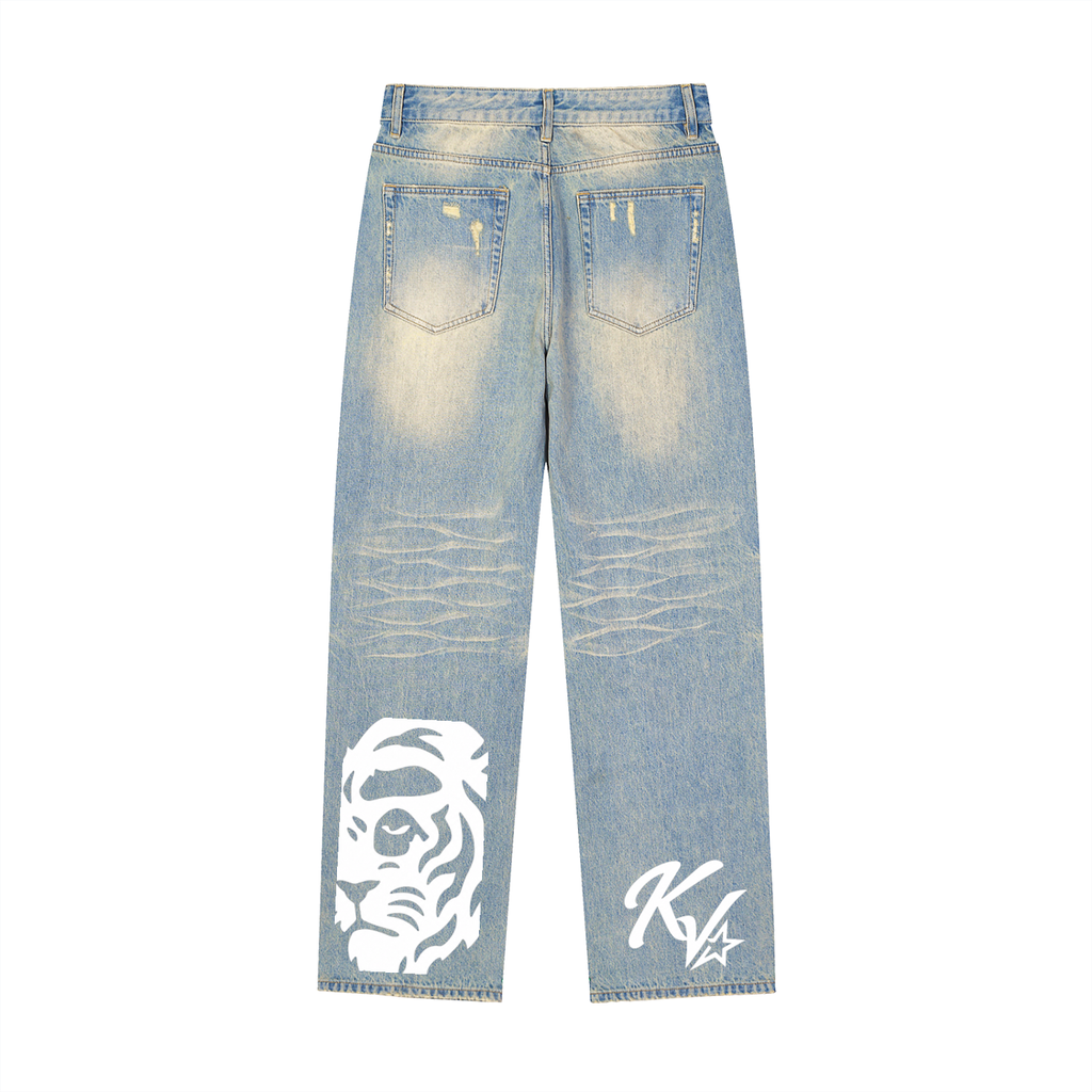 Korveiii Pattern Denim Jeans