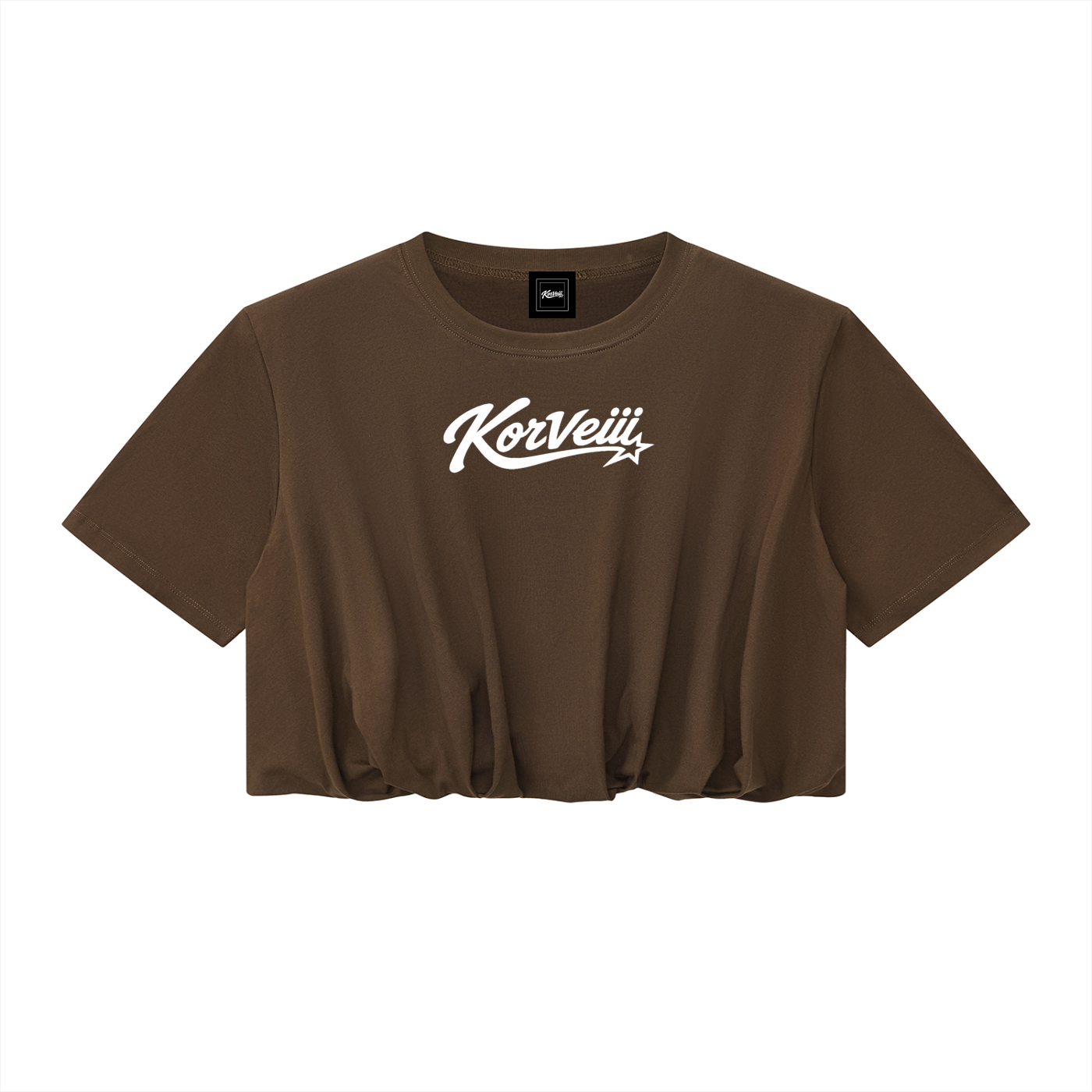 Women’s Korveiii Crop Bubble Hem T-Shirt