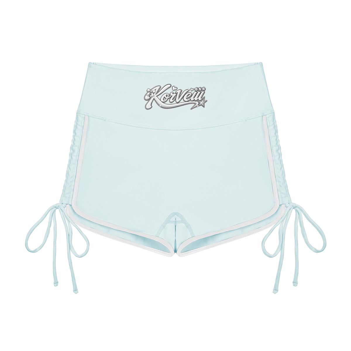 Korveiii Women’s Color Block High Waisted Yoga Shorts
