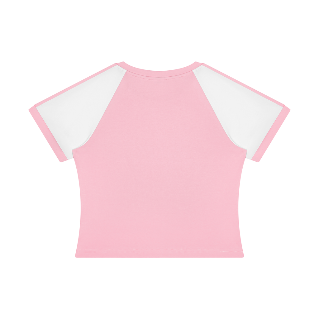 Korveiii Women’s Slim Raglan Color Block T-Shirt