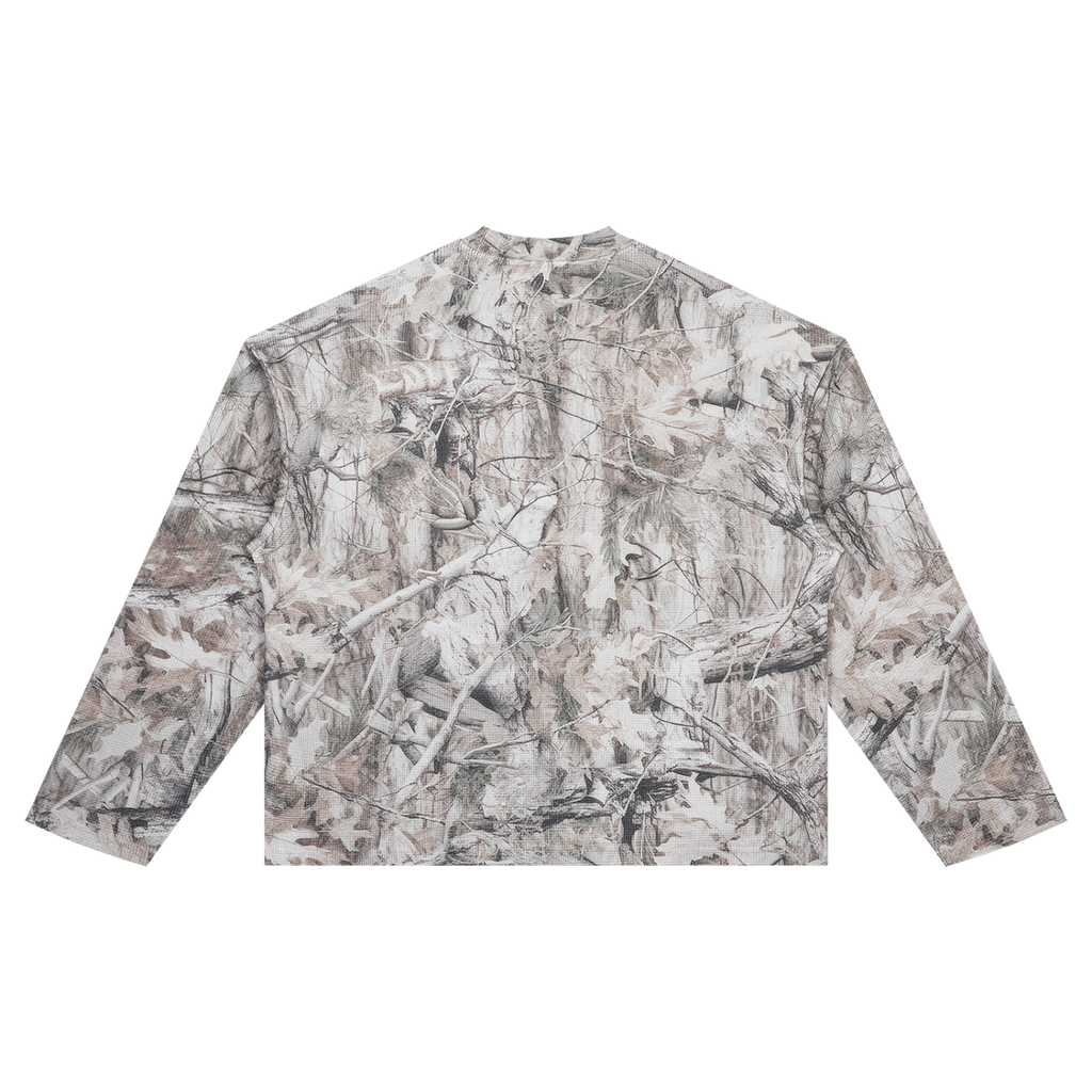FASTLIFE World Wide Unisex Tree Camo Waffle T-Shirt