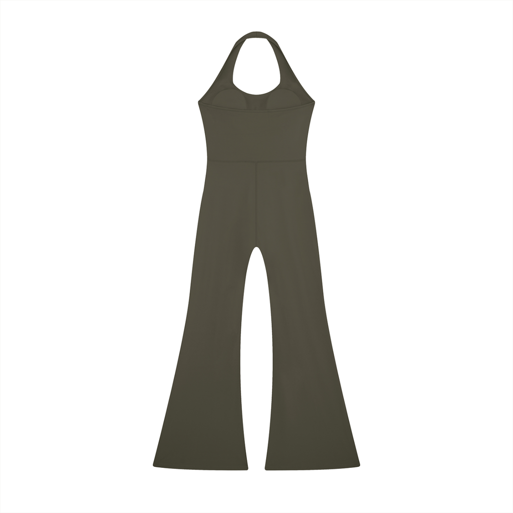 Korveiii Ms Pretty Halter Flared Jumpsuit