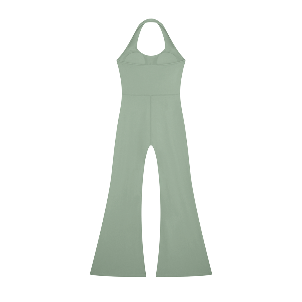 Korveiii Ms Pretty Halter Flared Jumpsuit