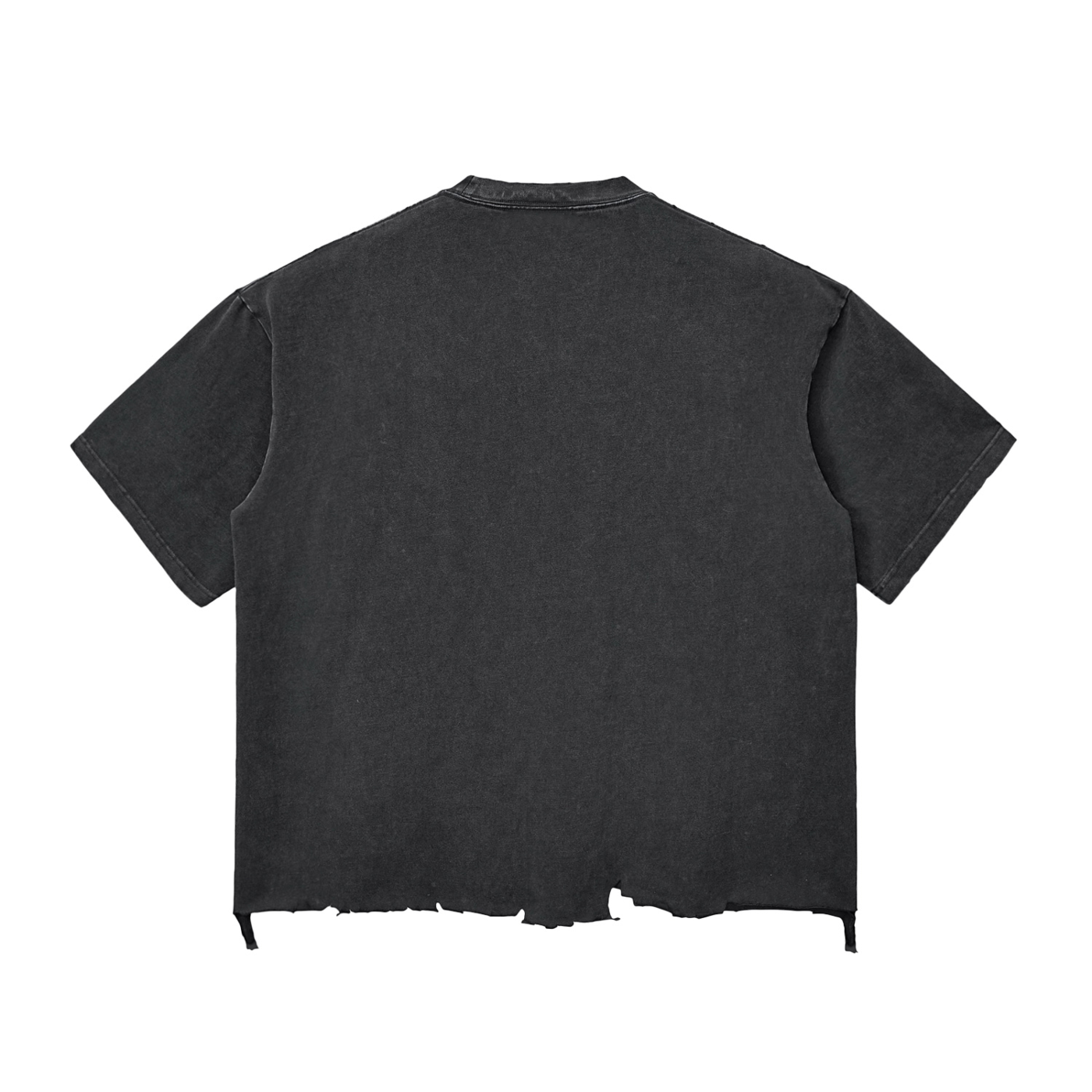 FASTLIFE BLK Bandanna Snow Wash Raw-Hem Boxy T-shirt