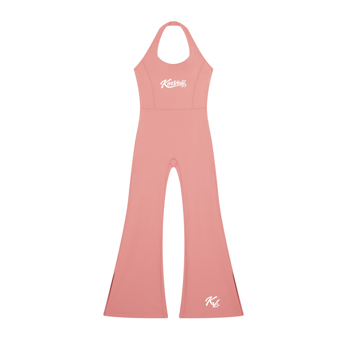 Korveiii Ms Pretty Halter Flared Jumpsuit