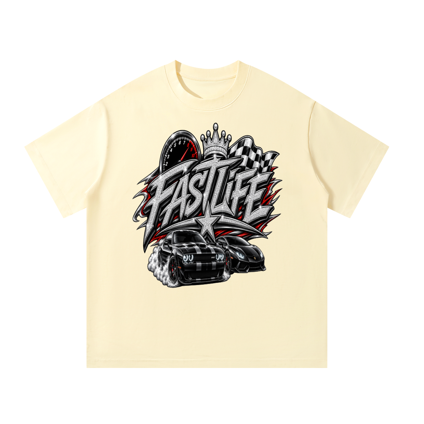 FASTLIFE Graffiti Oversized T-Shirt