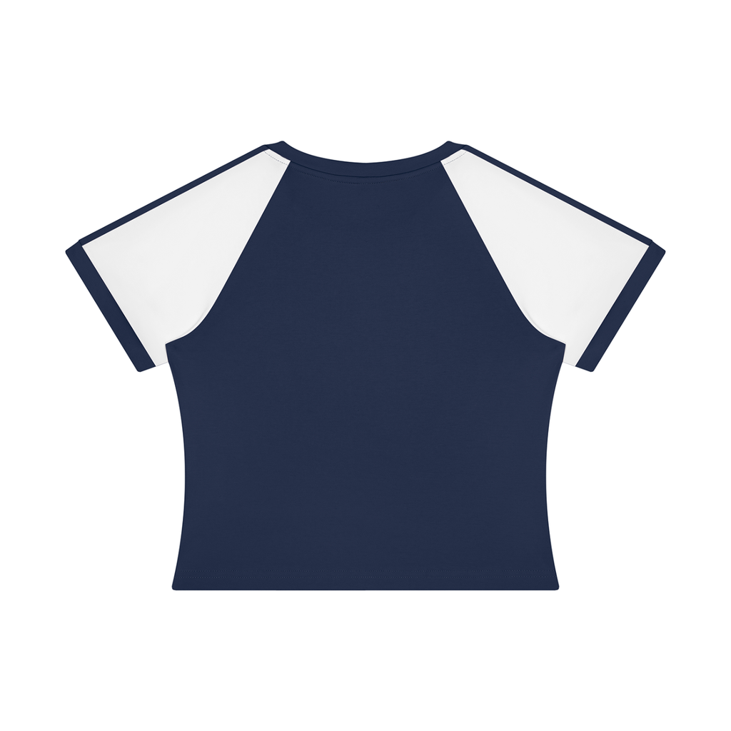 Korveiii Women’s Slim Raglan Color Block T-Shirt