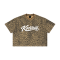 Korveiii Leopard Print Crop T-Shirt