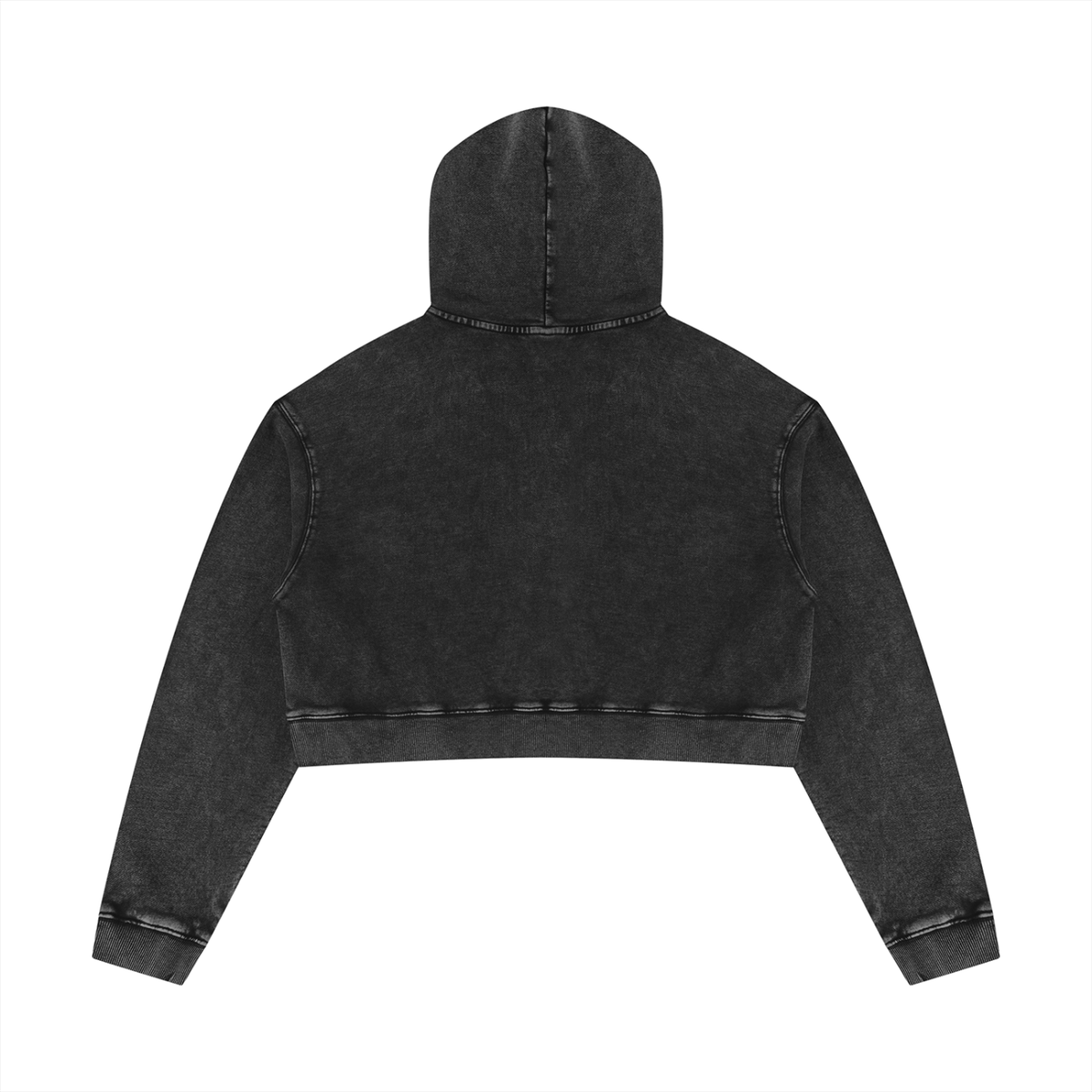 Korveiii Women’s Mineral Washed Crop Hoodie