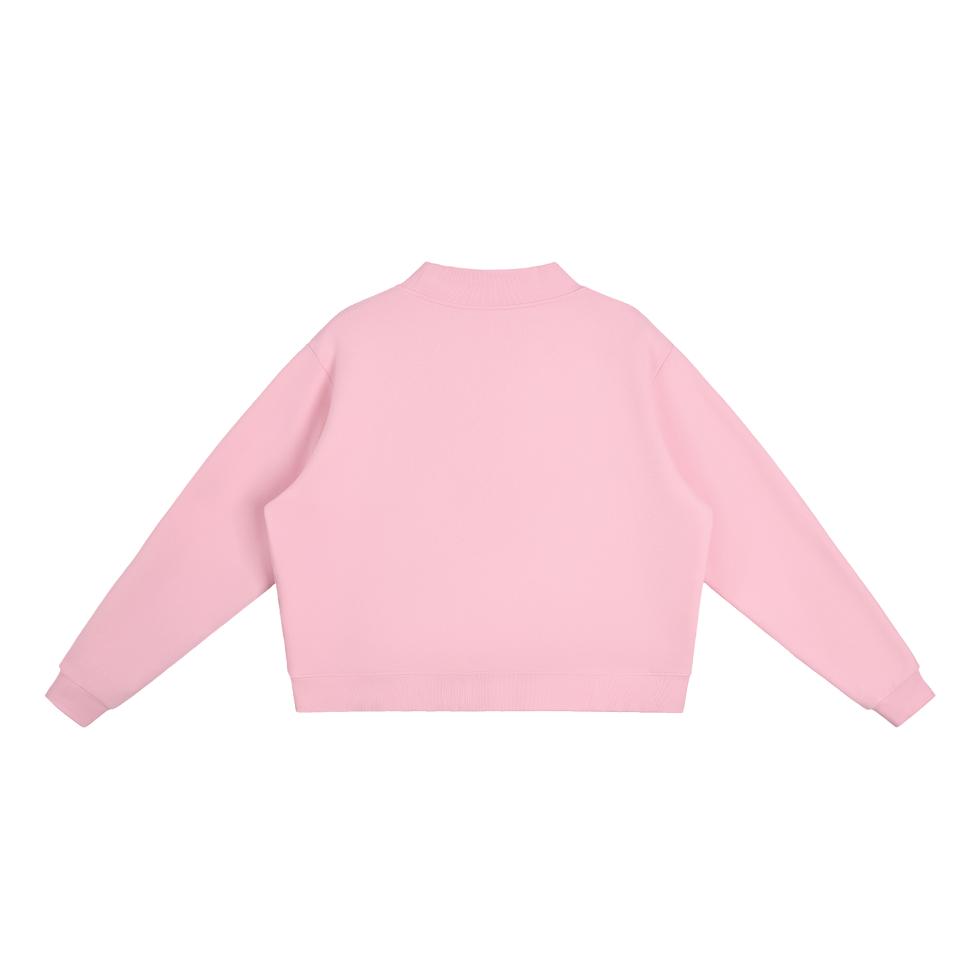 Korveiii Women’s  Essential Fleece Mock-Neck Crew Sweatshirt