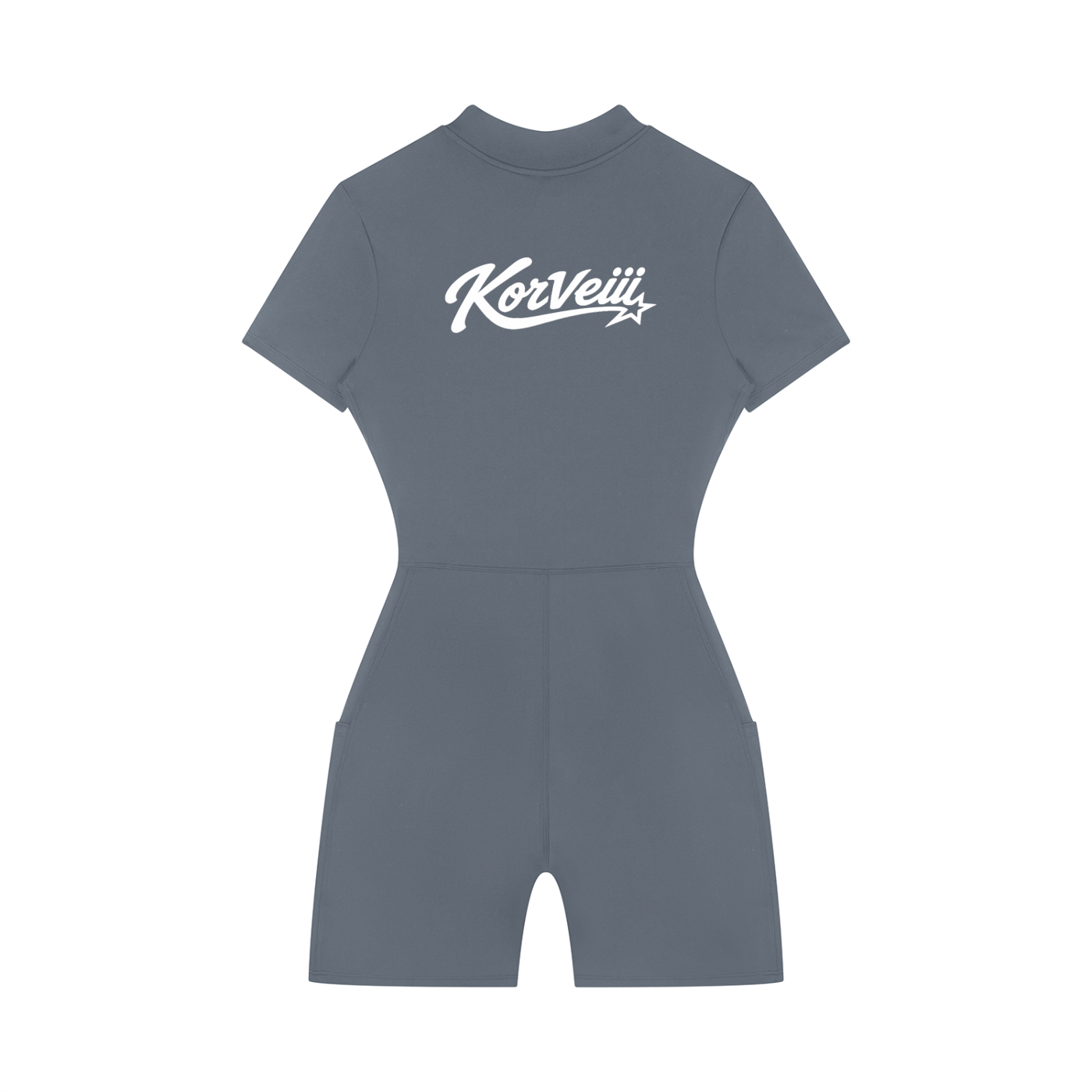 Women's Korveiii Quarter-Zip Short Sleeve Romper