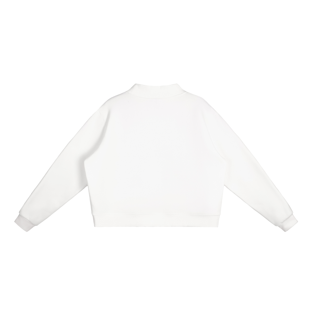 Korveiii Women’s  Essential Fleece Mock-Neck Crew Sweatshirt