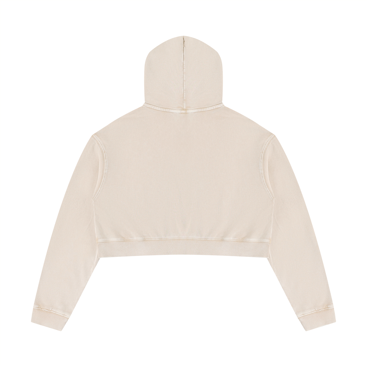 Korveiii Women’s Mineral Washed Crop Hoodie