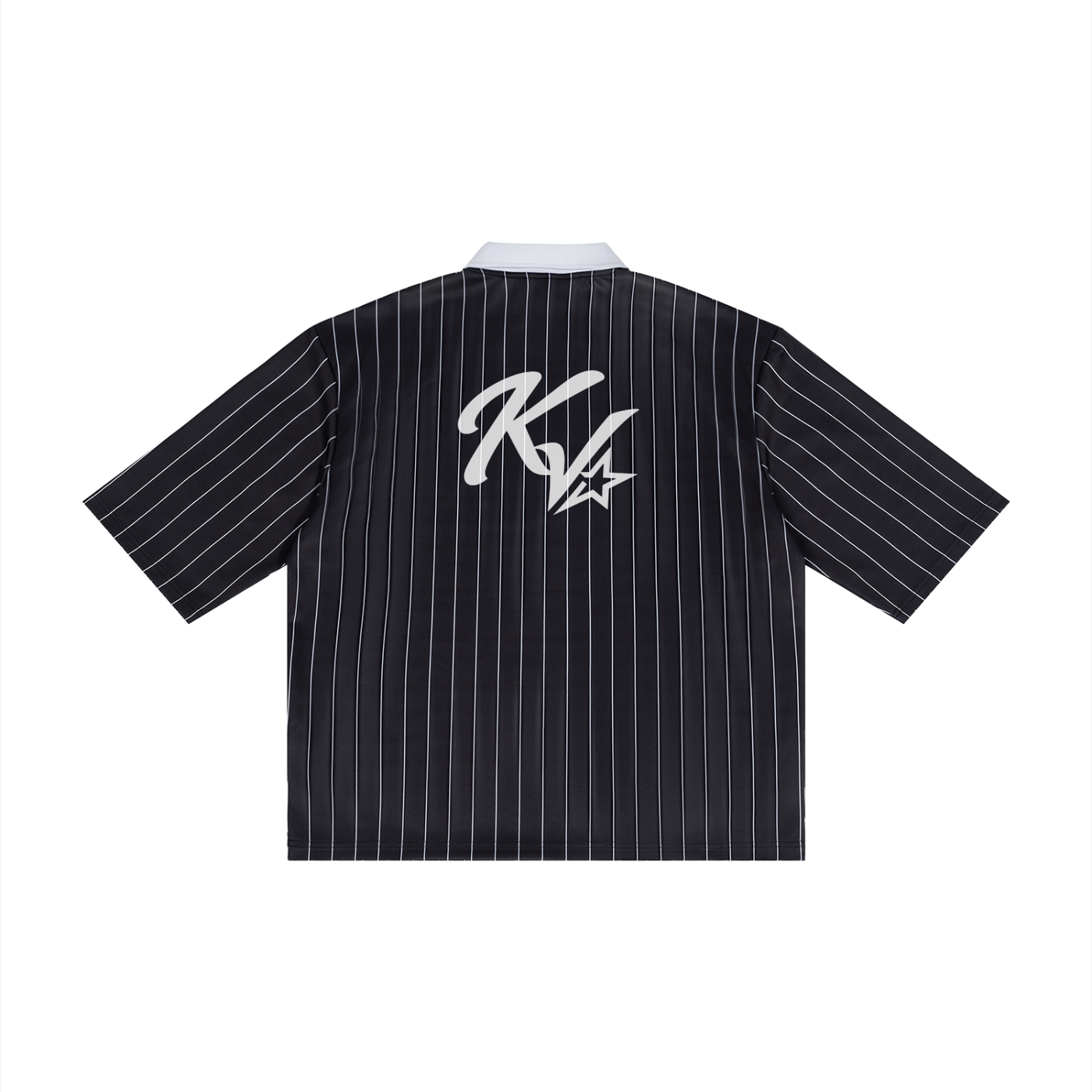 Korveiii Pinstripe Collared Soccer Jersey