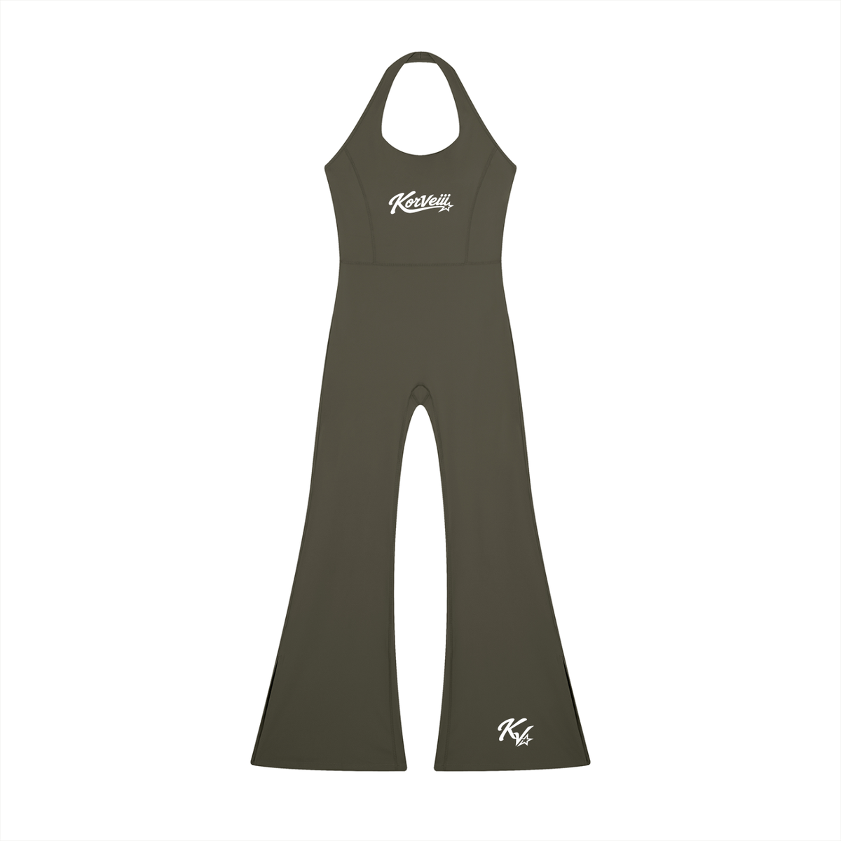 Korveiii Ms Pretty Halter Flared Jumpsuit
