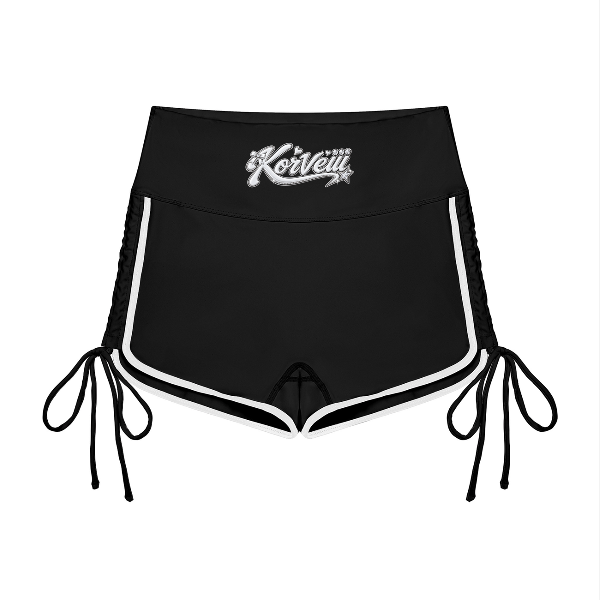 Korveiii Women’s Color Block High Waisted Yoga Shorts