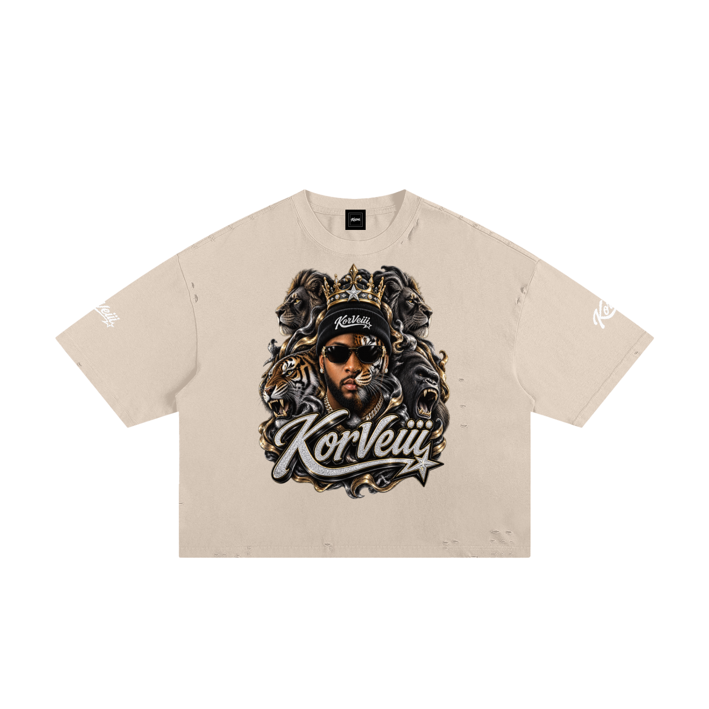 Korveiii Graffiti Crop Tee