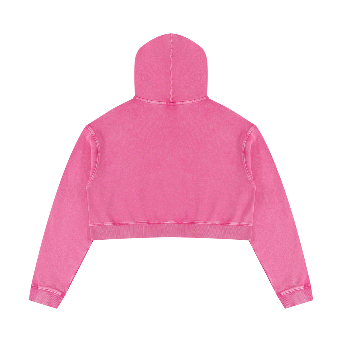 Korveiii Women’s Mineral Washed Crop Hoodie