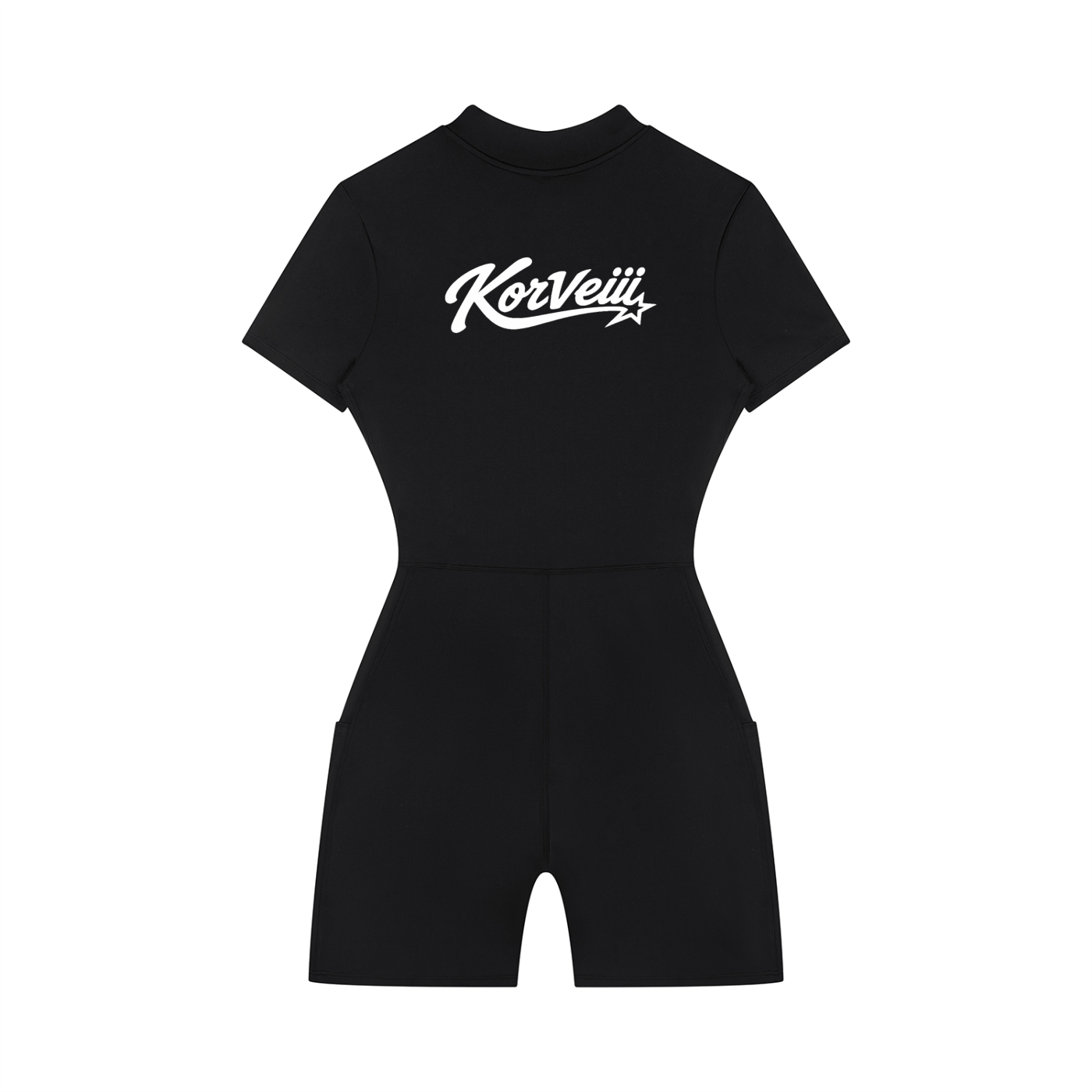 Women's Korveiii Quarter-Zip Short Sleeve Romper