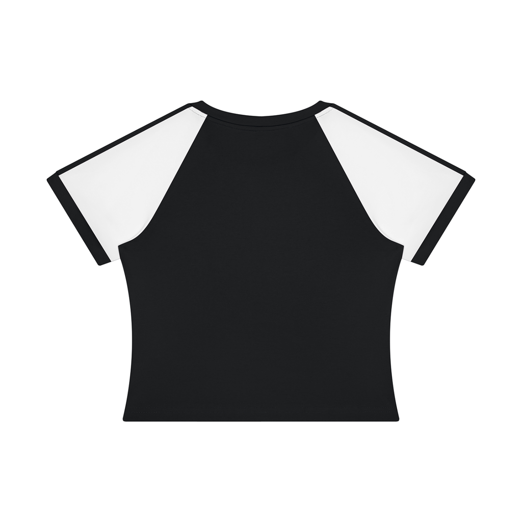 Korveiii Women’s Slim Raglan Color Block T-Shirt