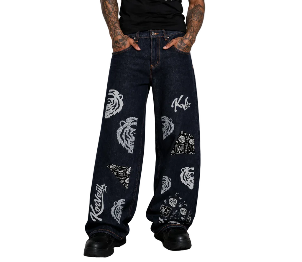Korveiii Jeans  : Heavyweight Straight Leg Denim Jeans