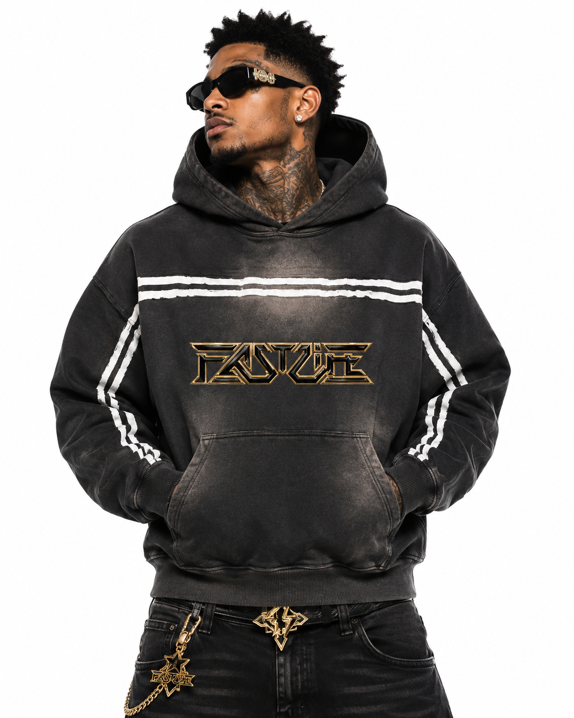 FASTLIFE HOF Sun Fade  Fleece Hoodie