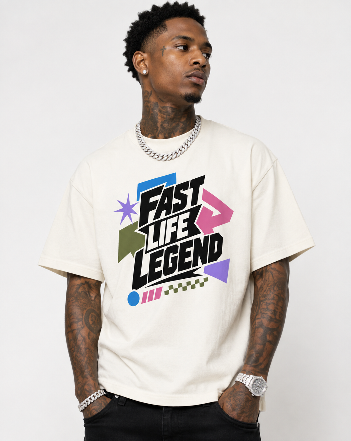 FASTLIFE LEGEND Boxy Oversized T-Shirt