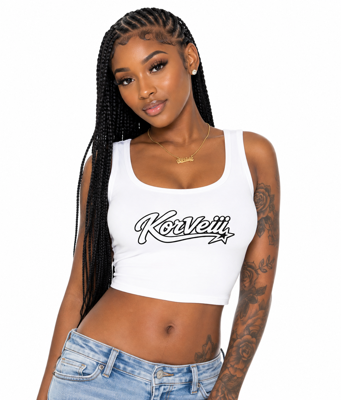 Korveiii Women's Cropped Tank Top