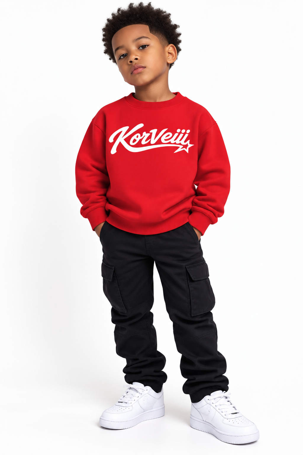 Korveiii Kids Essential Fleece Crewneck Sweatshirt