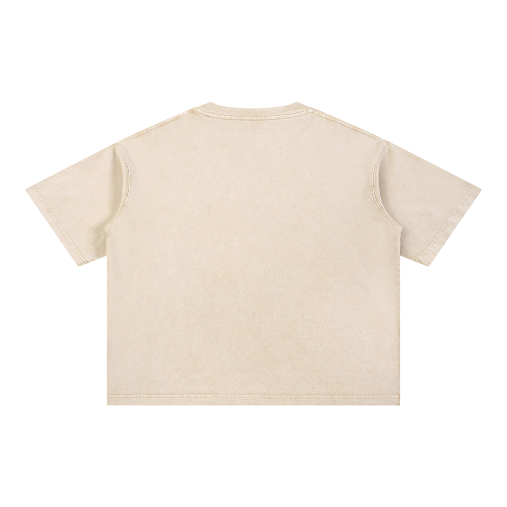 MFG or Nothin mineral Wash Crop tee