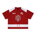 Korveiii Raglan Sleeve Mesh Boxy T-Shirt