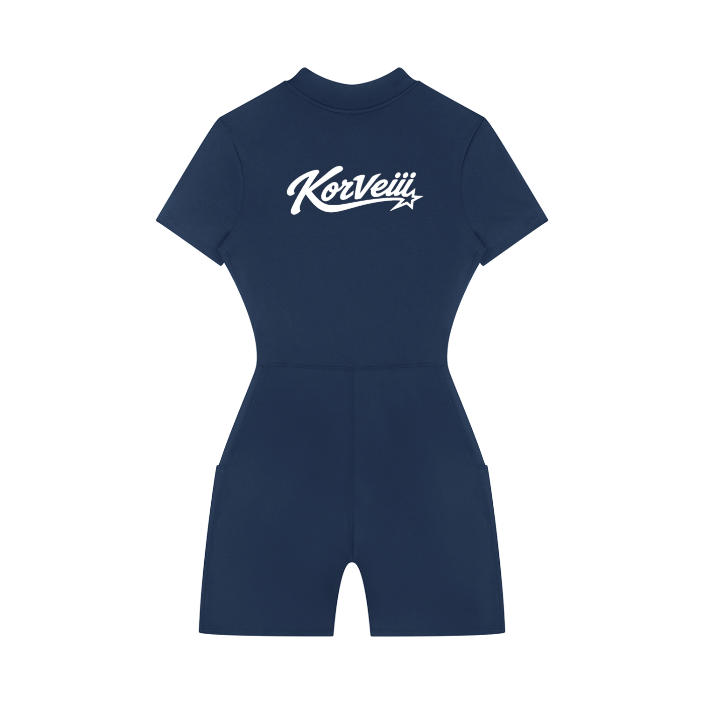 Women's Korveiii Quarter-Zip Short Sleeve Romper