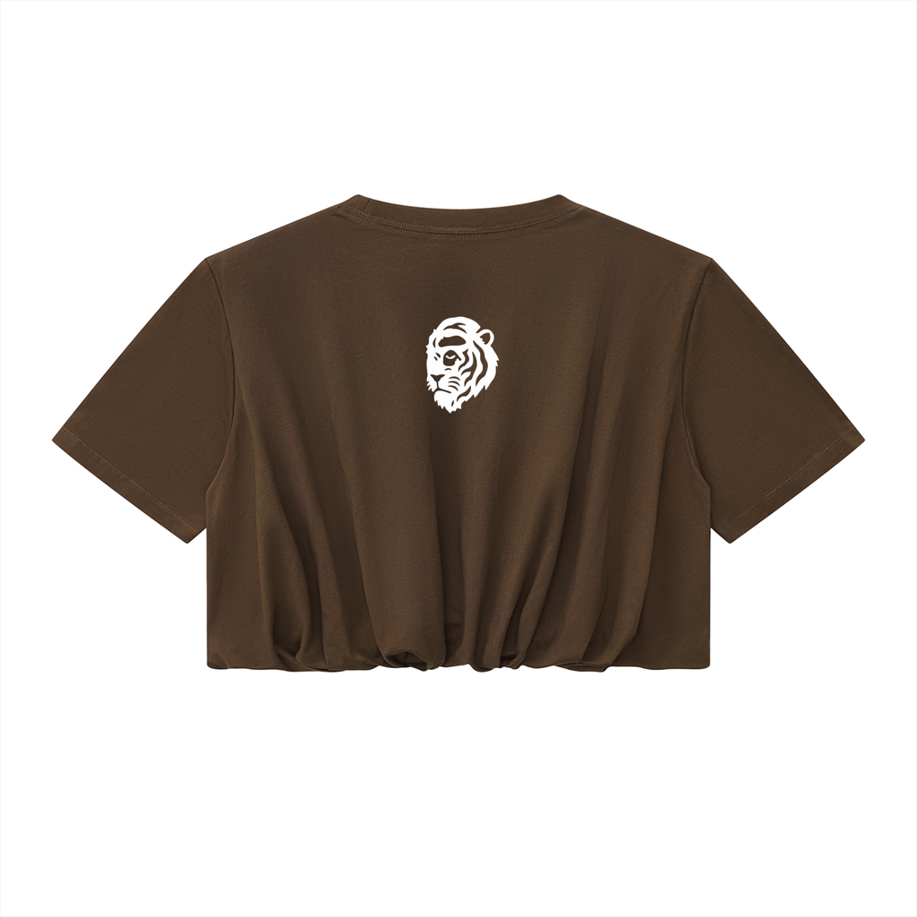 Women’s Korveiii Crop Bubble Hem T-Shirt