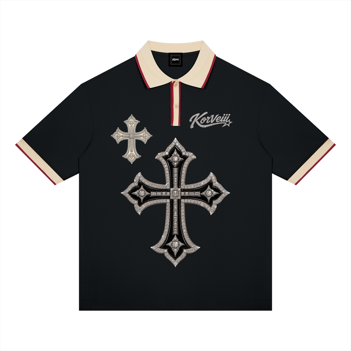 Korveiii Unisex Color Block Polo Shirt