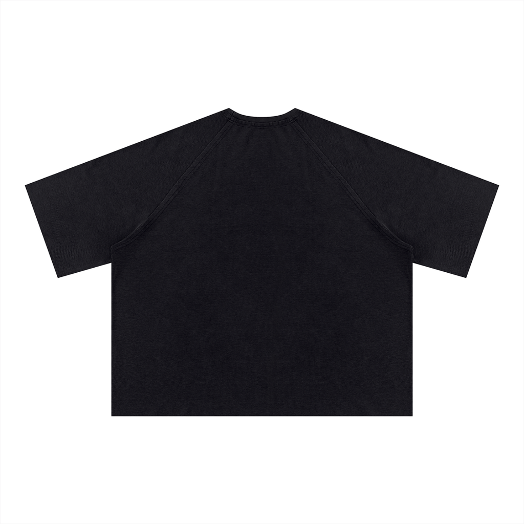 TayF3rd x Kslimm - Load The Clip Unisex Mineral Wash Boxy Waffle T-Shirt