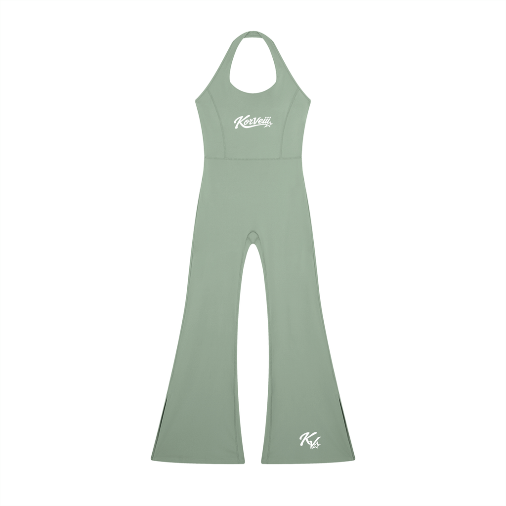 Korveiii Ms Pretty Halter Flared Jumpsuit