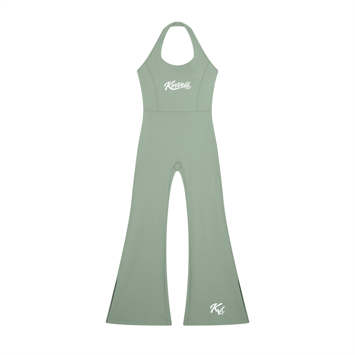 Korveiii Ms Pretty Halter Flared Jumpsuit