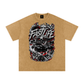 FASTLIFE racing Snow Washed Oversized Cotton T-Shirt
